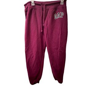 GAP Womens Maroon Jogger Sweatpants M